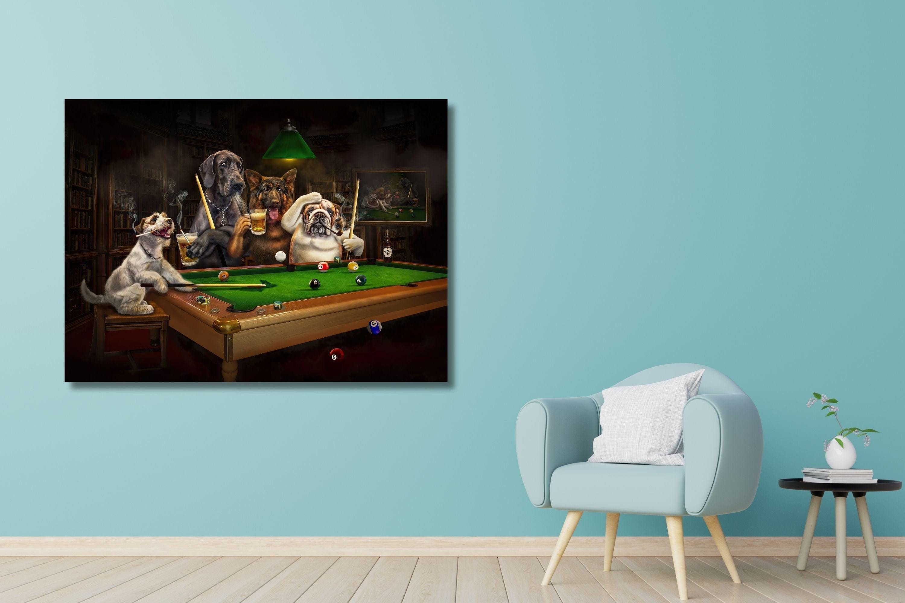 Impression Sur Toile 5 Partie Xxl-Billard 150X80Cm-Imprimée Tableau