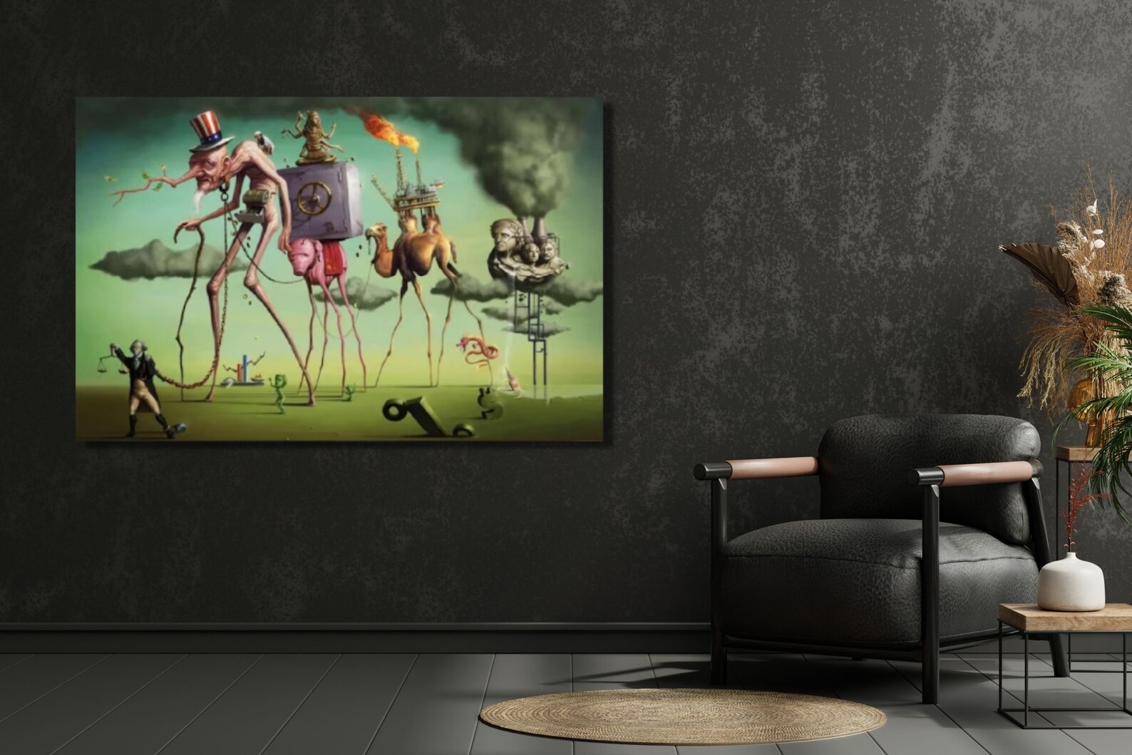 Salvador Dali Wall Décor Salvador Dali Print on Canvas the - Etsy