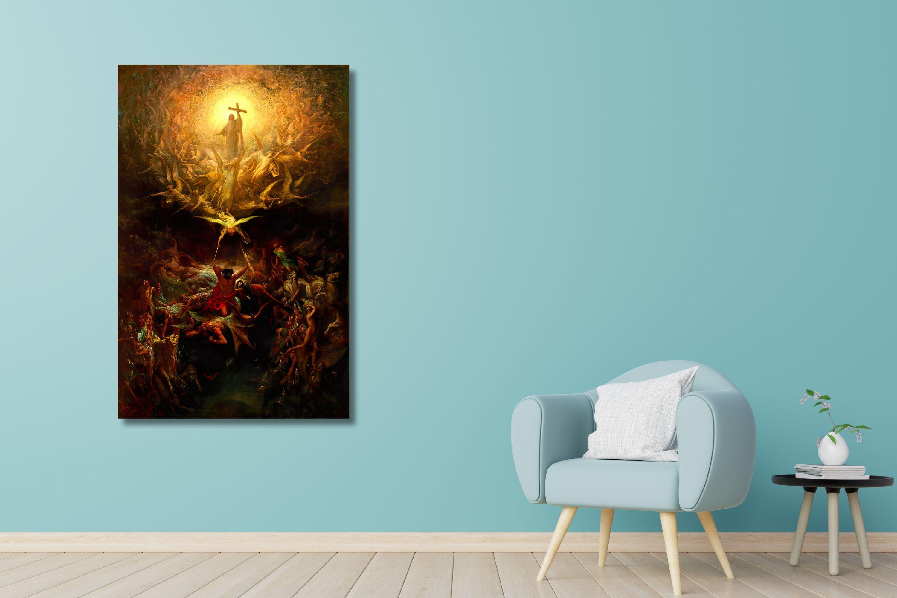 Dore's Triumph of Christianity Over Paganism: Canvas Wall Art
