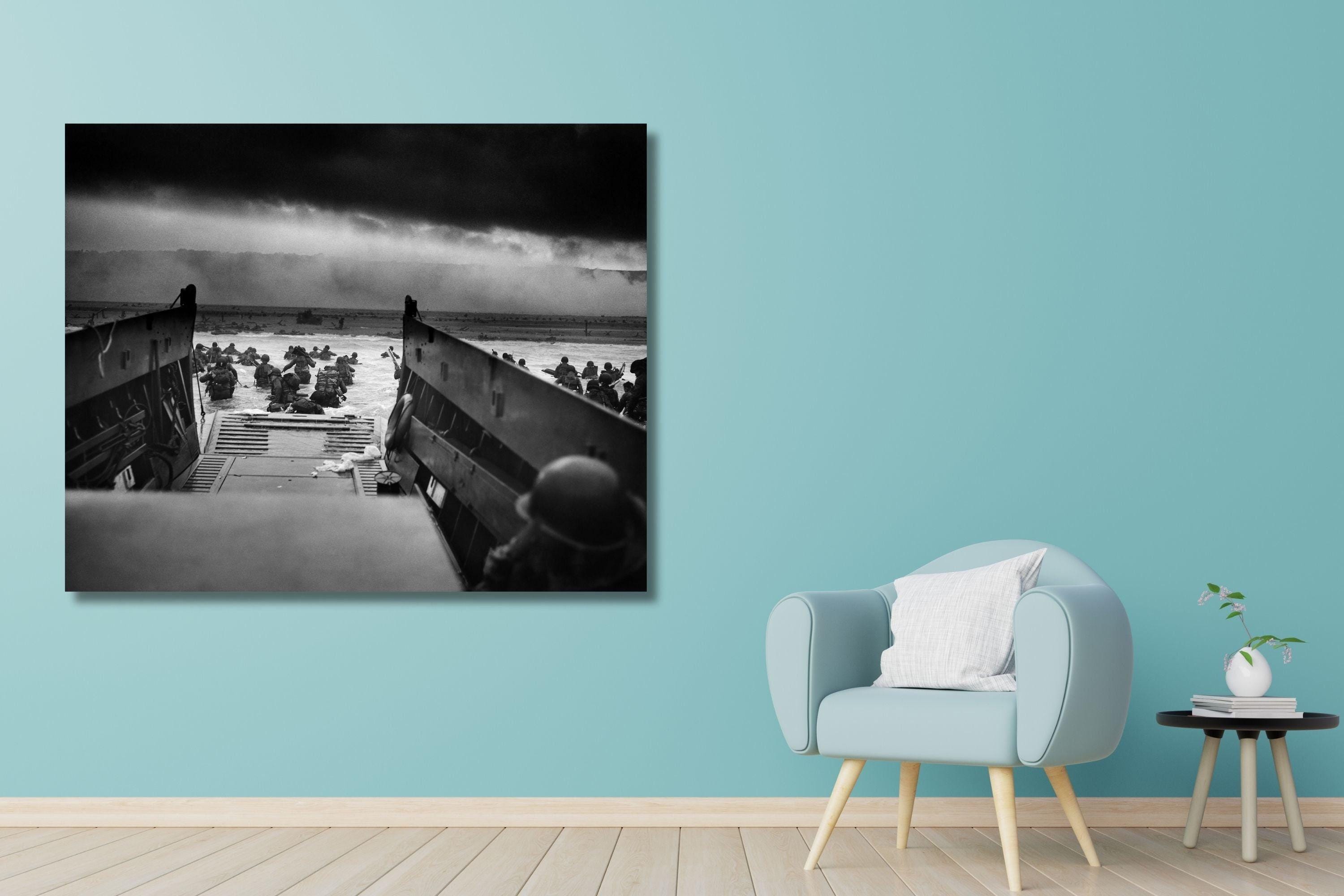 第二次世界大戦のノルマンディー上陸作戦のキャンバスプリント
