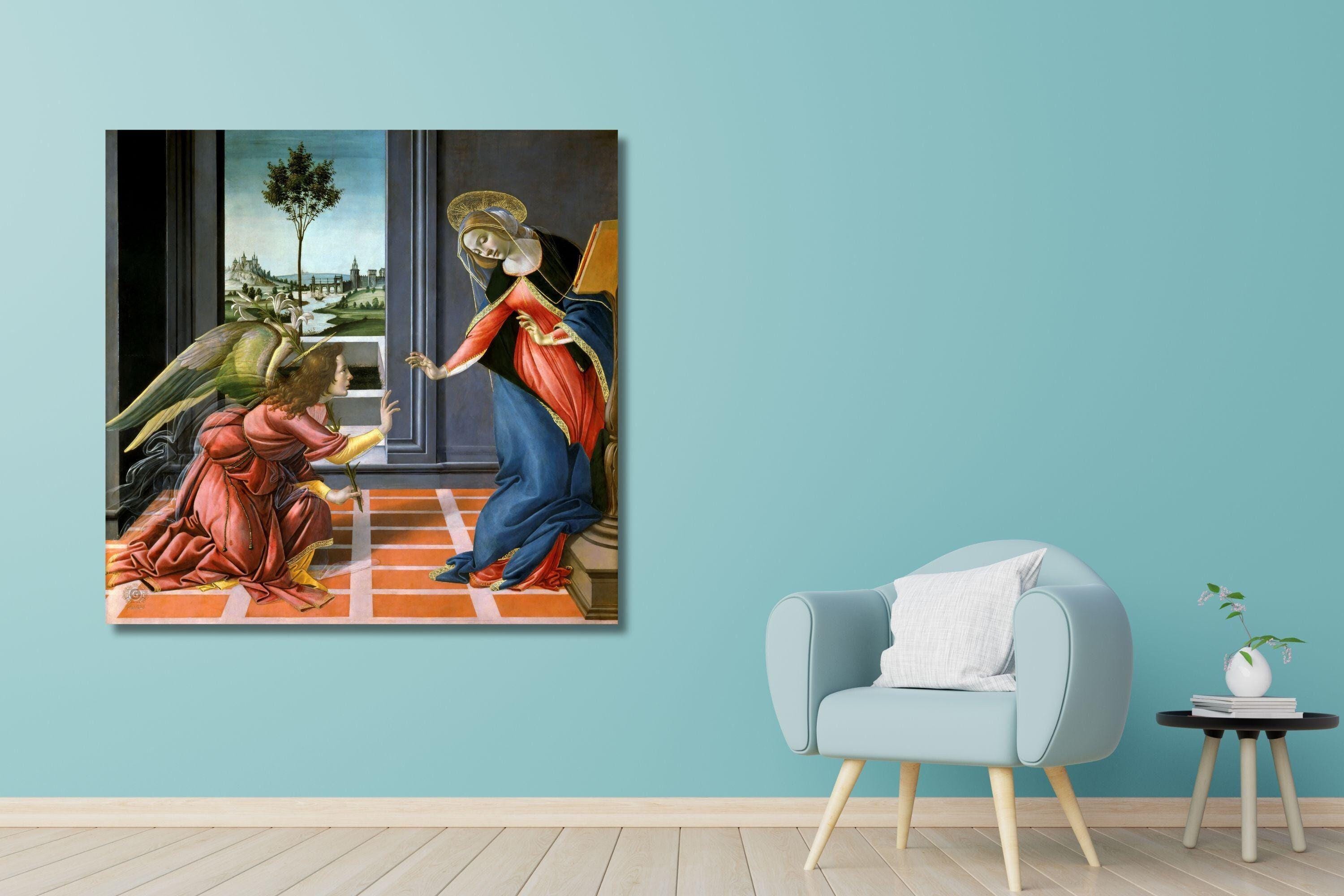 Sandro Botticelli the Annunciation Poster Canvas Art,sandro