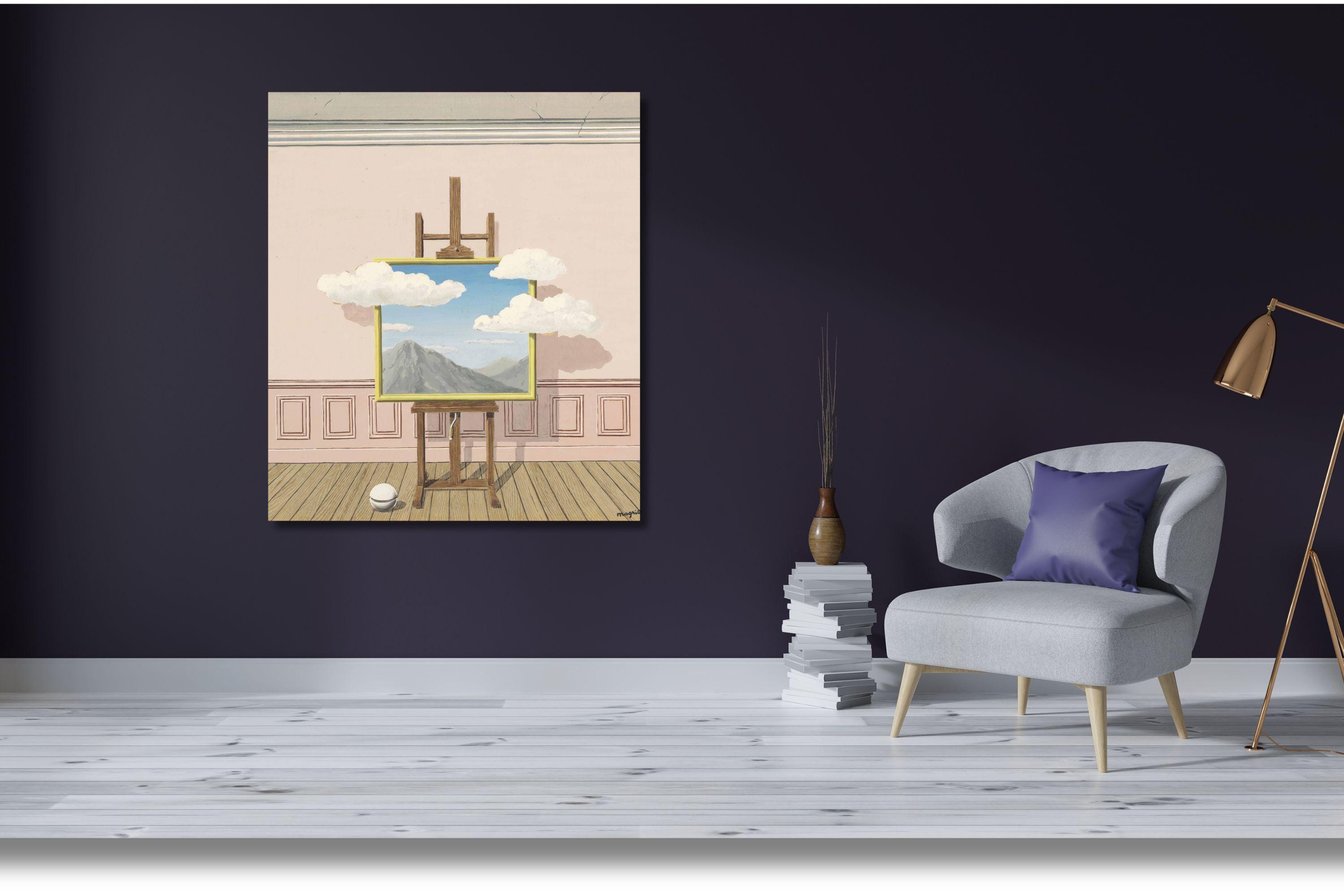 ルネ・マグリット『復讐』キャンバスプリント：抽象シュルレアリスムの