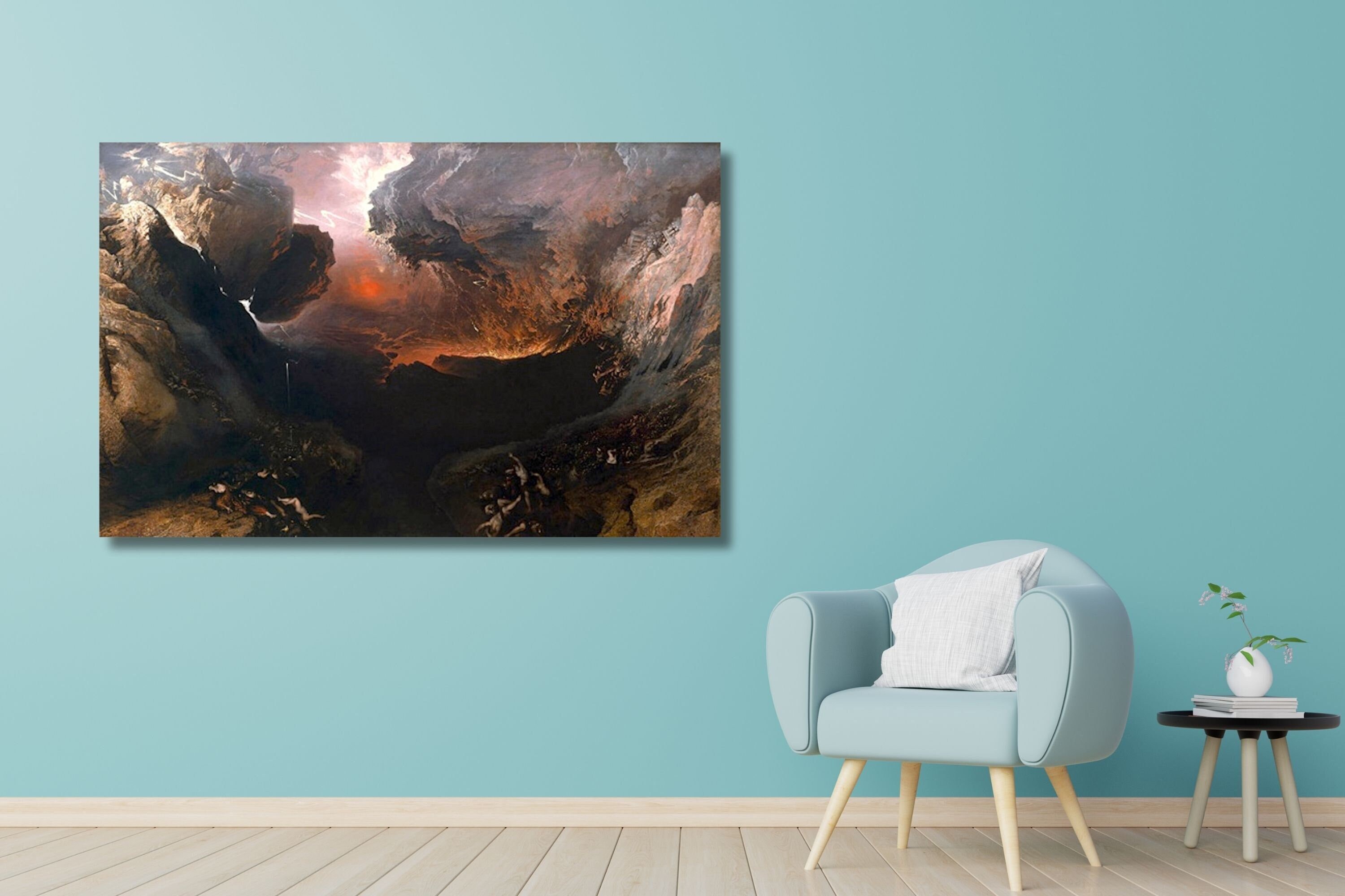 Toile Murale Champ De Coquelicots Van Gogh - 101x76cm | Prête à Accrocher | Décoration Intérieure