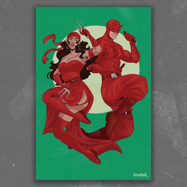 Daredevil and Elektra Print