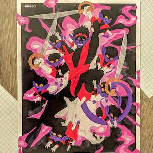 Nightcrawler and Bamfs Print