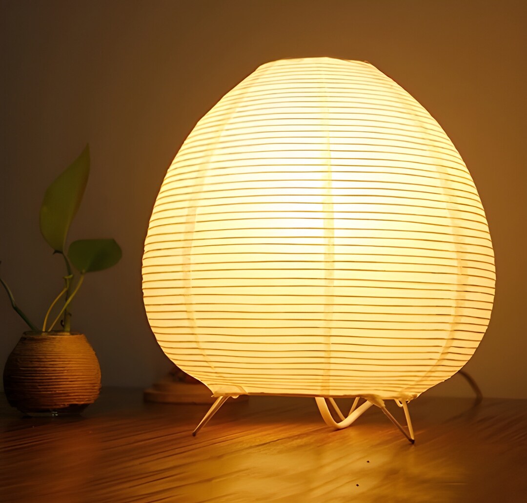 Japanese Style Paper Floor Lamp Noguchi Lamp Mushroom Lamp Etsy