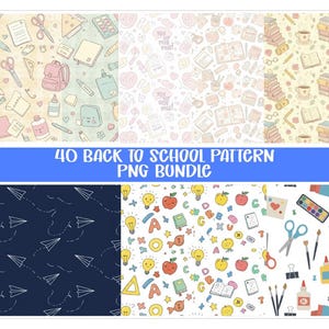 Back to School Digital Papers, printable pattern, School Backgrounds, Back to School digital Patterns, BACK TO SCHOOL, School Education