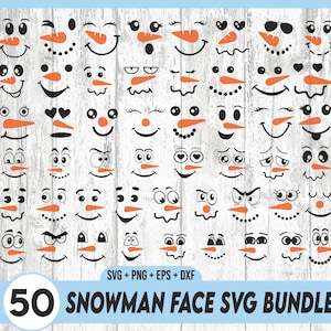 Sneeuwpop gezichten SVG bundel, sneeuwpop gezicht Svg, sneeuwpop Svg, kerstsneeuwpop Svg, sneeuwpop gesneden bestand, sneeuwpop png, sneeuwpop gezicht png bundel