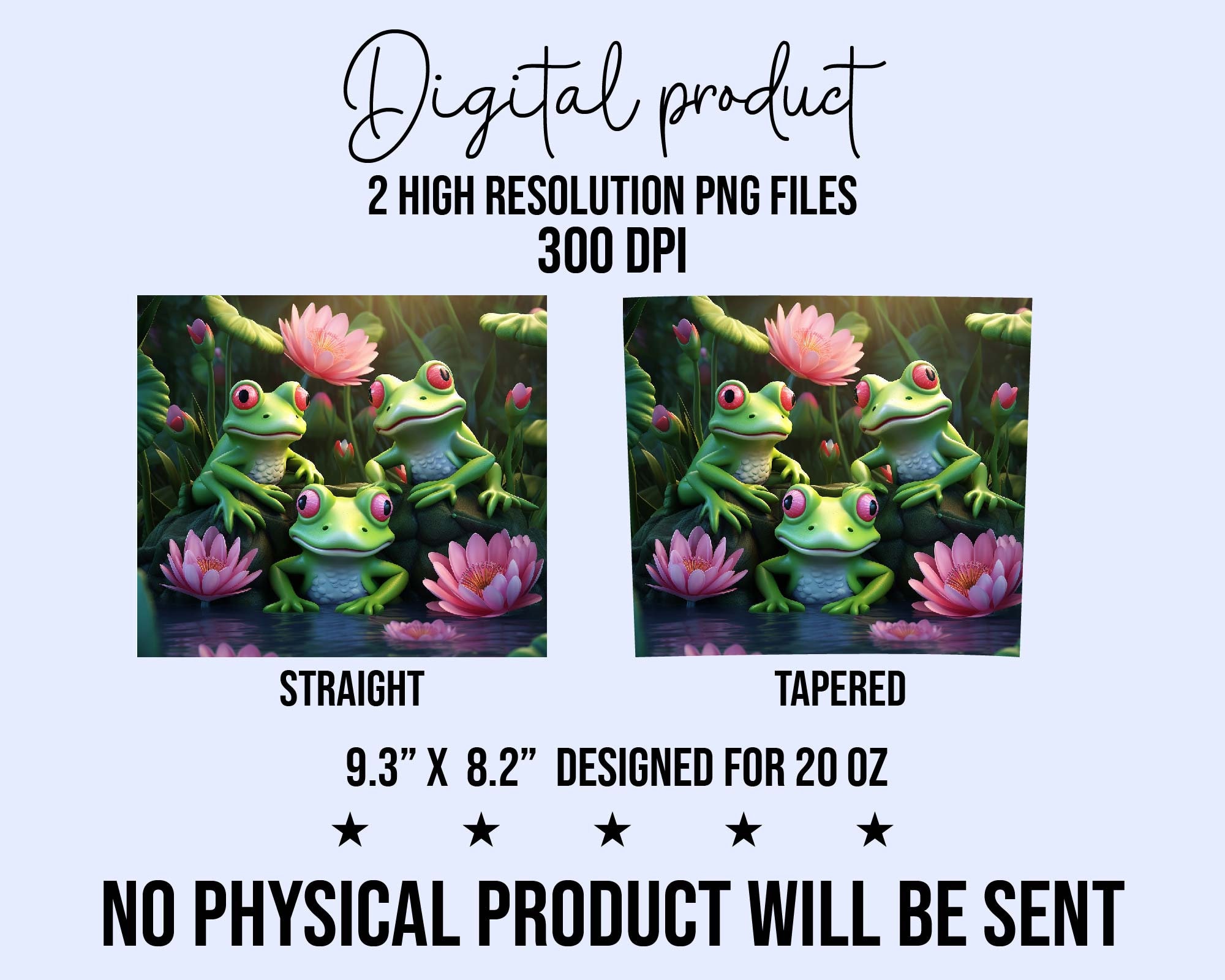 Frogs 3D Tumbler Skinny Tumbler Wrap 20 Oz Tumblers PNG 300dpi ...