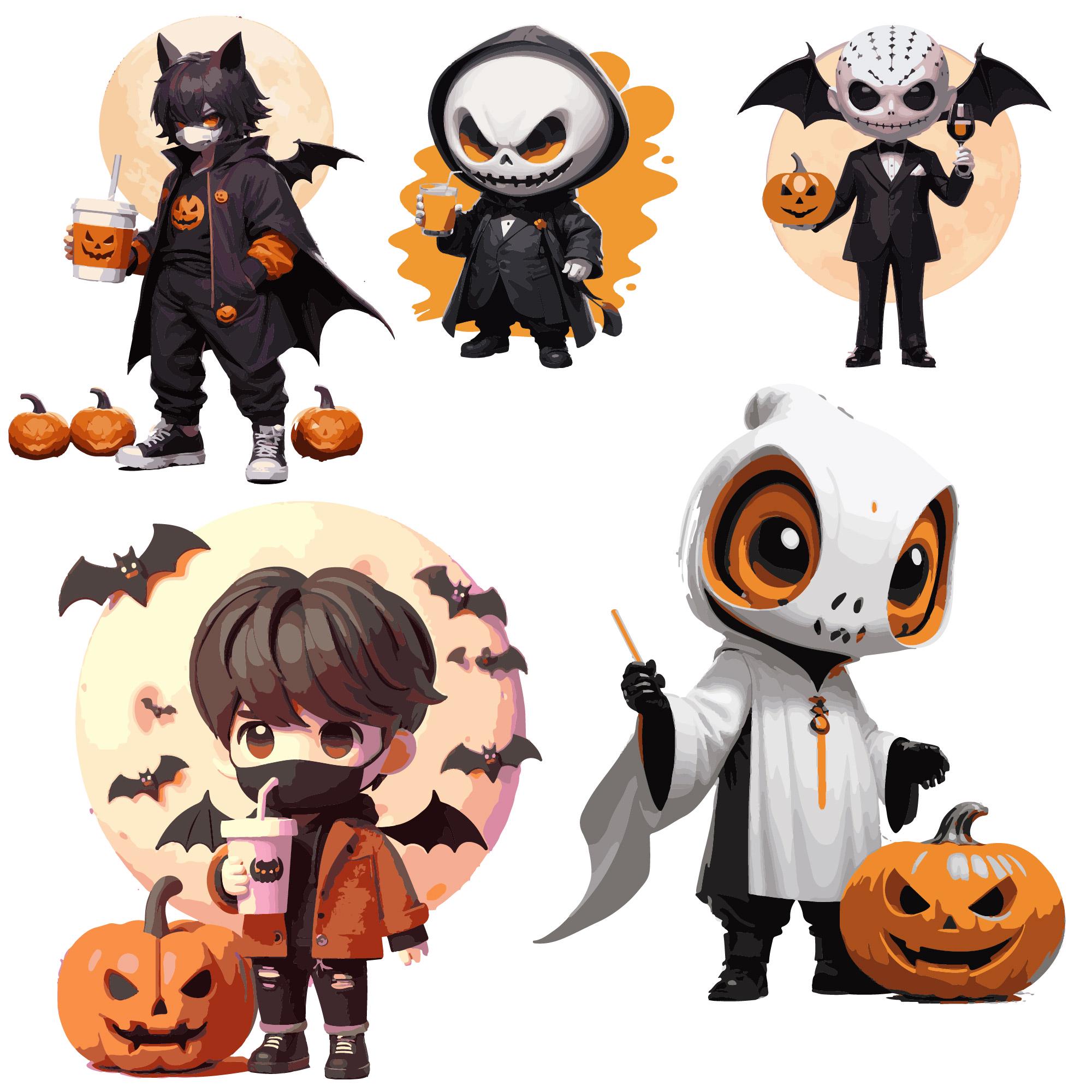 Cute Halloween PNG Bundle, Here for the Boos, Sublimation Png, Trending ...