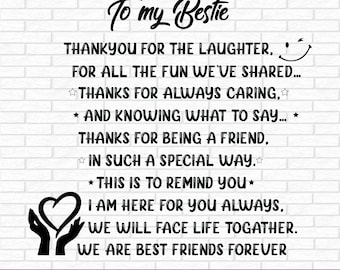 To My Bestie Svg, Best Friends Svg, Friendship Svg Shirts, Friends ...