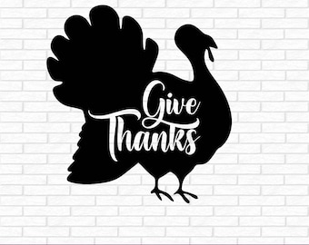Give Thanks SVG, Christian Fall PNG, Faith Sublimation, Minimalist Thanksgiving Cut File, Jesus Shirt Design Religious Bible Verse Scripture