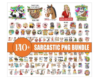 140+ Funny Sarcastic Png Bundle, Sarcastic Animal Quotes PNG, Funny T-Shirt Designs, Funny Quotes, Sarcasm Png, Adult Humour, Funny Shirt