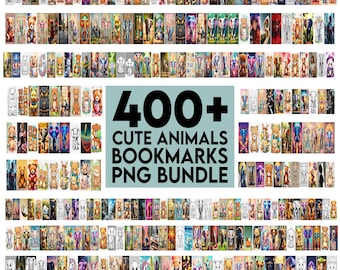 Cute Animals Printable Bookmark Bundle PNG, Forest Animals Bookmark Bundle, cute bear bookmark, cute elephant baby bookmark png