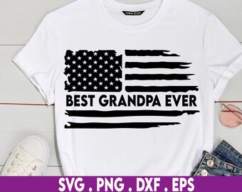 Bester Vater aller Zeiten beunruhigt amerikanische Flagge Schneidedateien für Cricut - sofortiger digitaler Download - svg-, png-, jpg- und psd-Dateien enthalten