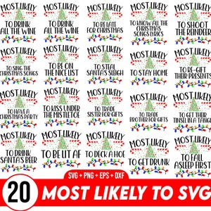 Najbardziej prawdopodobne do Svg pakiet, Boże Narodzenie Svg pakiet, Śmieszne Boże Narodzenie png, Najbardziej prawdopodobne do, Rodzinne Boże Narodzenie Svg, Śmieszne Boże Narodzenie png, Najbardziej prawdopodobne