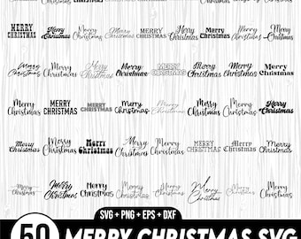 Christmas SVG, Merry Christmas SVG Bundle, Merry Christmas Saying Svg, Christmas Clip Art, Christmas Cut Files, Cricut, Silhouette Cut File
