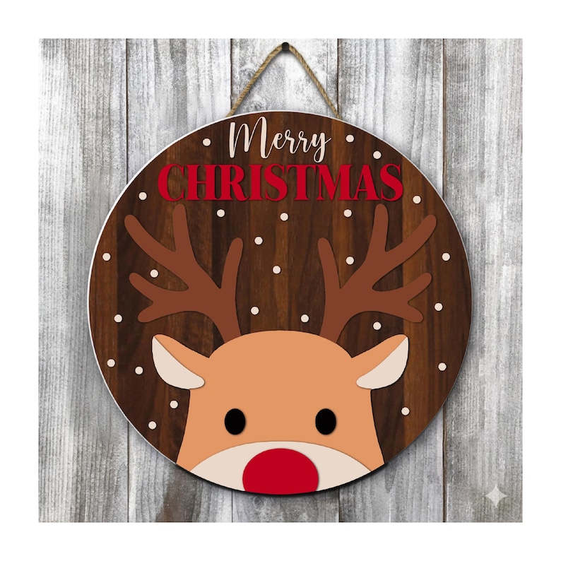 Christmas Door Hanger SVG Bundle, Winter Door Hanger Sign Svg ...