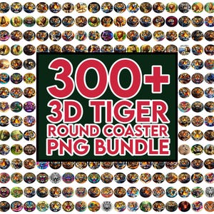 300+ Tiger Coaster Png bundle, Round Car Coaster Sublimation, Car Coaster PNG, Car Coaster Wrap, Car Coaster Designs