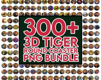 300+ Tiger Coaster Png bundle, Round Car Coaster Sublimation, Car Coaster PNG, Car Coaster Wrap, Car Coaster Designs