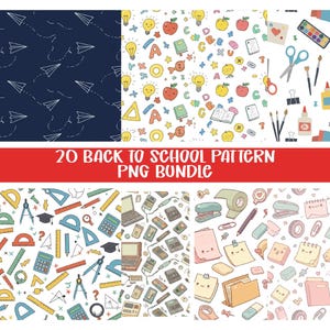 Back to School Digital Papers, Back to School digital Patterns, BACK TO SCHOOL, School Education, printable pattern, School Backgrounds