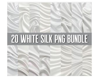 20 fondos de seda blanca, papel digital de seda blanca, textura de seda, papel digital satinado, papel imprimible para álbumes de recortes, seda satinada, texturas finas