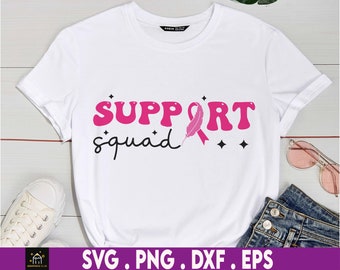 Support Squad SVG, Mental Health Awareness SVG, Mental Health Support SVG, Awareness Ribbon, Green Ribbon, Cut File for Cricut Silhouette