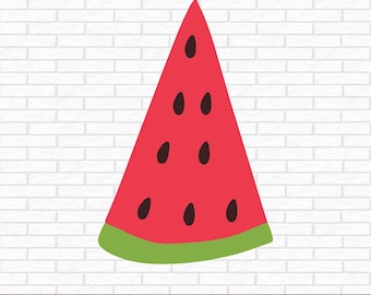 Watermelon SVG Watermelon slice cut file Cute fruit vector Bitten Watermelon Summer cutting file Silhouette Cameo Cricut Vinyl Iron on shirt