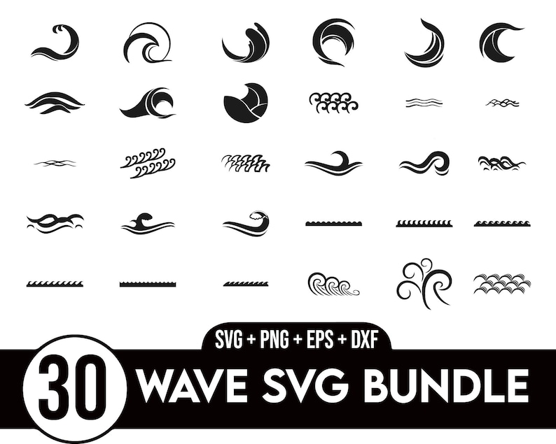 Wave Svg Bundle, Waves Svg Bundle, Wave Cricut, Ocean Waves ,svg File ...
