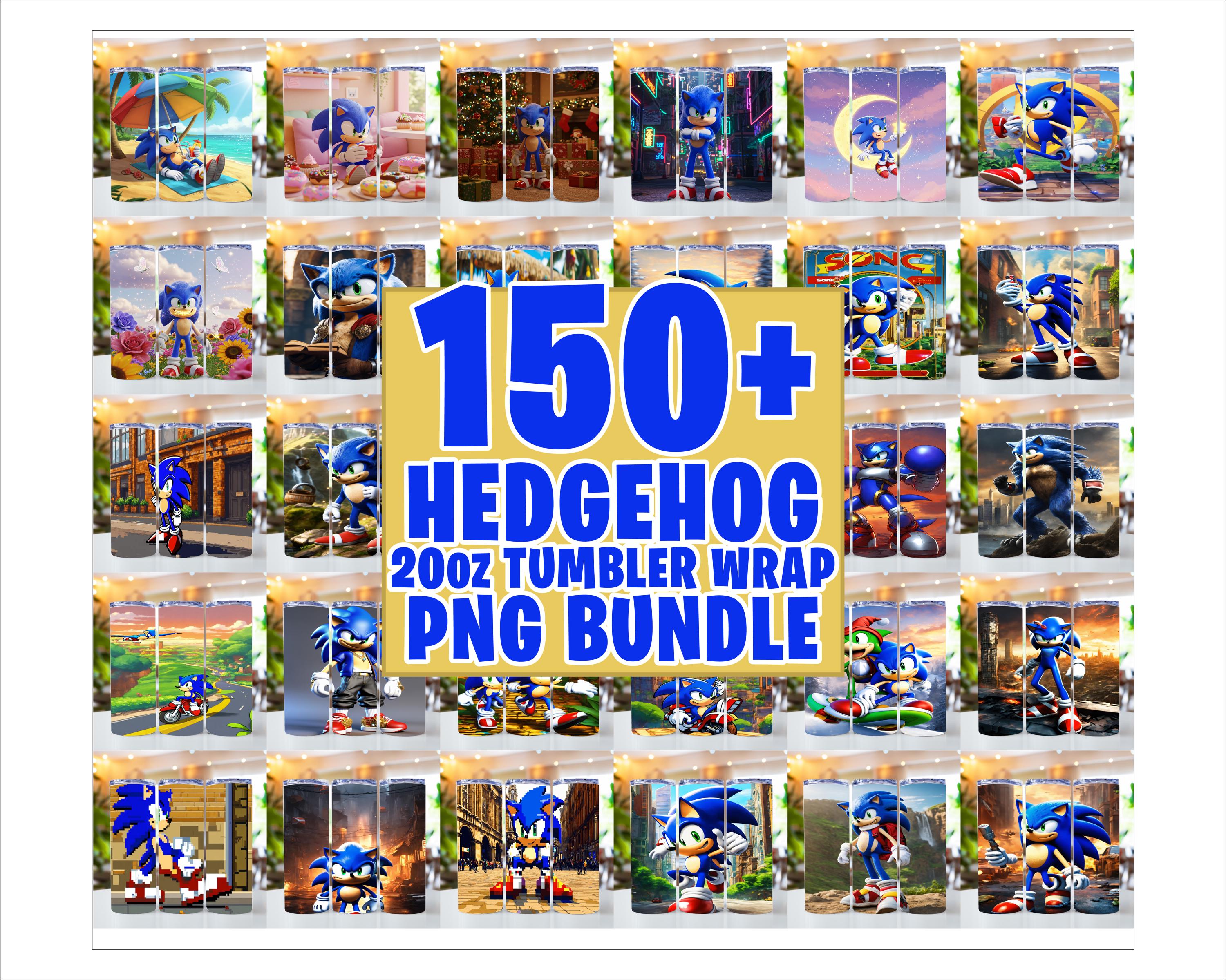 150+ Gaming Character Tumbler Wraps, the Hedgehog Tumbler Wrap Bundle ...