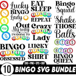 Bingo SVG Bundle, Bingo SVG, Bingo Player SVG, Bingo Lady svg, Bingo Games svg, Bingo Queen svg, Bingo Cup svg, Bingo Shirt