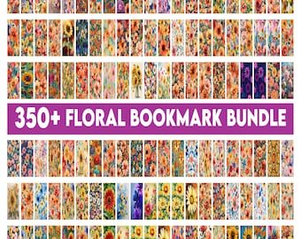 Bloem bladwijzer PNG bundel, rustieke bloemen op hout afdrukbare bladwijzers bundel, set van 250 png, bladwijzer clipart, bladwijzer png