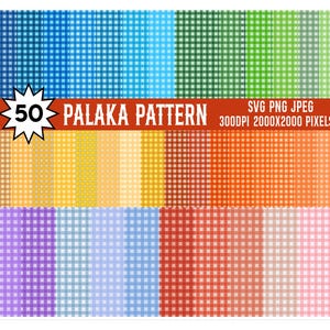 50 Palaka Seamless Pattern bundle, Palaka Pattern, Palaka Pattern Bundle, Palaka Seamless Design, Repeating Pattern, Jpeg, Svg, Png