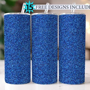 20 Oz Skinny Tumbler Png Blue Glitter wrap tapered straight template digital download sublimation graphics instant download sublimation