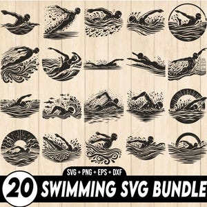 Swimmer svg Bundle, Swimming svg, Swimmer Silhouettes, Swimmer clipart, Swimming Mom, Swimmer vector, Swimmer svg Clipart