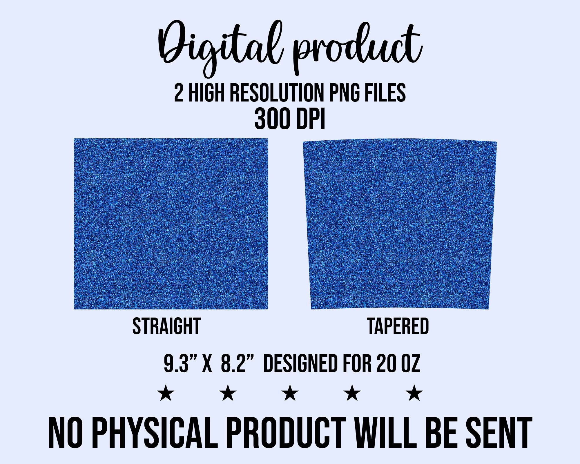 20 Oz Skinny Tumbler Png Blue Glitter Wrap Tapered Straight Template ...