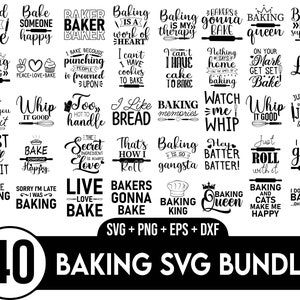 Lot de svg de cuisson pour chemise cricut, lot de cliparts de cuisson, monogramme de cuisson, citations d'amateur de café, svg de verre à vin, lot de ferme