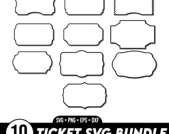 Ticket SVG Bundle, Ticket SVG, Movie Tickets PNG, Ticket Silhouette, Ticket Template Svg, Ticket Cut files, Ticket Shapes, Cinema Svg