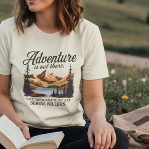 Funny Hiking Shirt Vintage Outdoor Tee Mountain Landscape Retro Nature Graphic Sarcastic Camping Humor Adventure Theme Gifts For Hikers Outdoor Enthusiast Apparel Comfortable Cotton Shirt Darkly Playful Design Antisocial Introvert Humor