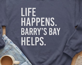 Every Summer After Merch Sweatshirt Garment Dyed Unisex Casual Pullover Comfort Wear Bookish Gift Everyday Barry's Bay Message Crew Neck