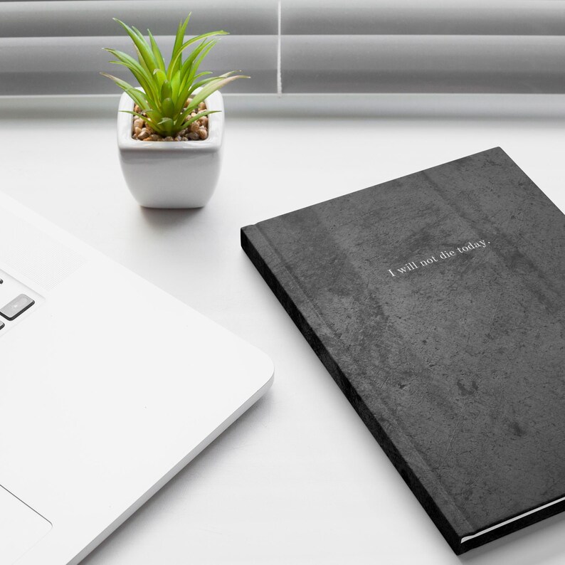 Book Club Journal Hardcover Spiral Notebook Charcoal Reading Tracker Lover Mental Health Notes Fantasy Reader Gift Idea Present image 8