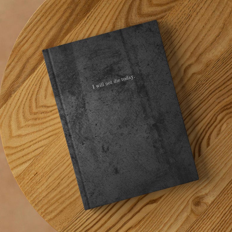 Book Club Journal Hardcover Spiral Notebook Charcoal Reading Tracker Lover Mental Health Notes Fantasy Reader Gift Idea Present image 10
