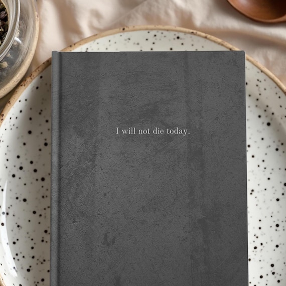 Book Club Journal Hardcover Spiral Notebook Charcoal Reading Tracker Lover Mental Health Notes Fantasy Reader Gift Idea Present