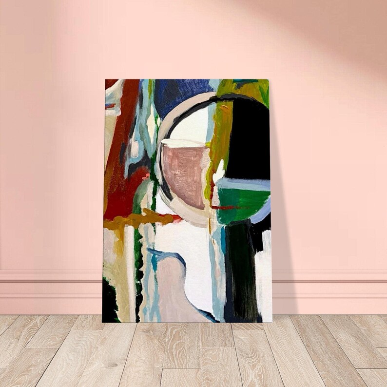 Abstract Canvas Print Bust Triptych Wall Art Colorful Living Room Artwork Contemporary Bedroom Painting Texas Artist Original image 14