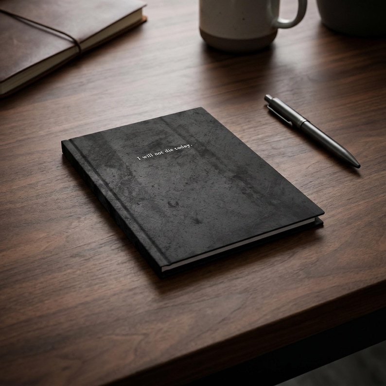 Book Club Journal Hardcover Spiral Notebook Charcoal Reading Tracker Lover Mental Health Notes Fantasy Reader Gift Idea Present image 12