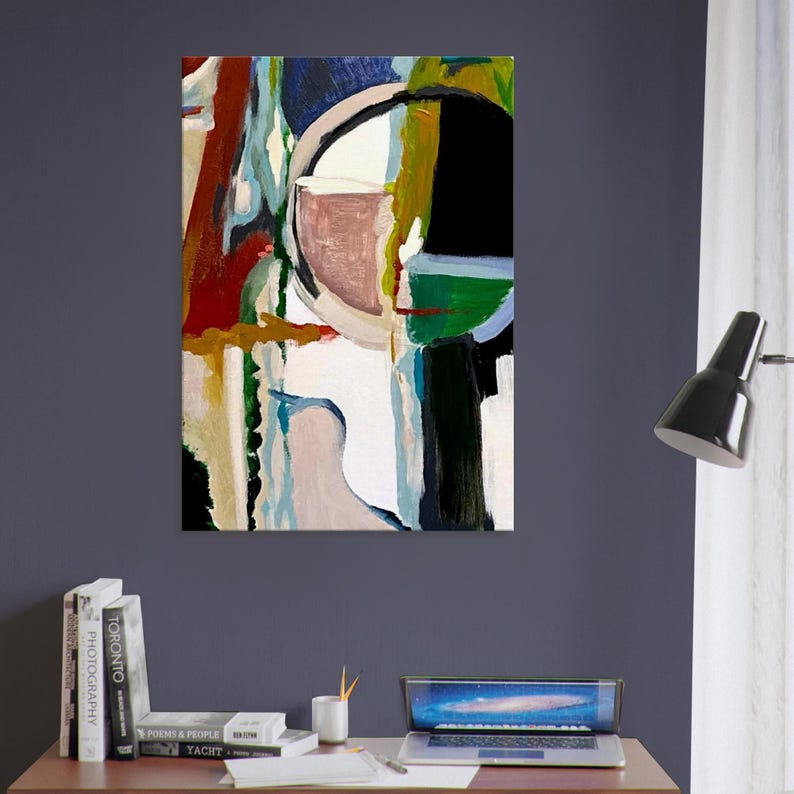 Abstract Canvas Print Bust Triptych Wall Art Colorful Living Room Artwork Contemporary Bedroom Painting Texas Artist Original image 17