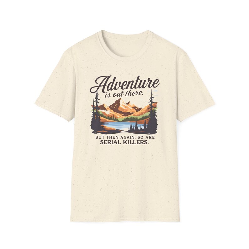Vintage Outdoor Tee Retro Nature Design Mountain Landscape Graphic Funny Hiking Shirt Sarcastic Camping Humor Adventure Apparel Gifts For Outdoor Enthusiasts Comfortable Cotton Clothing Darkly Playful Theme Antisocial Humor Shirt Wilderness