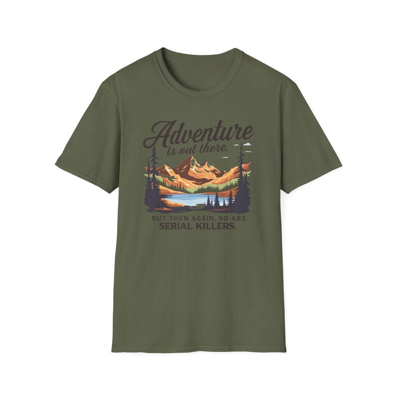 Funny Hiking Shirt Camping Humor Graphic Tee Mountain Landscape Retro Nature Vintage Design Sarcastic Outdoor Adventure Apparel Gifts Hikers image 8