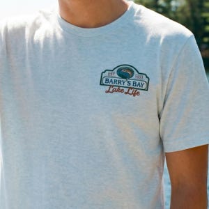 Every Summer After Unisex Casual Retro Travel Tee Trout Graphic Design Lake Life Shirt Men Fishing British Columbia Outdoor Adventure Apparel Camping T Shirt Vintage Nature Scene Barry's Bay Illustration Soft Cotton Breathable Comfortable Daily Wear Perfect