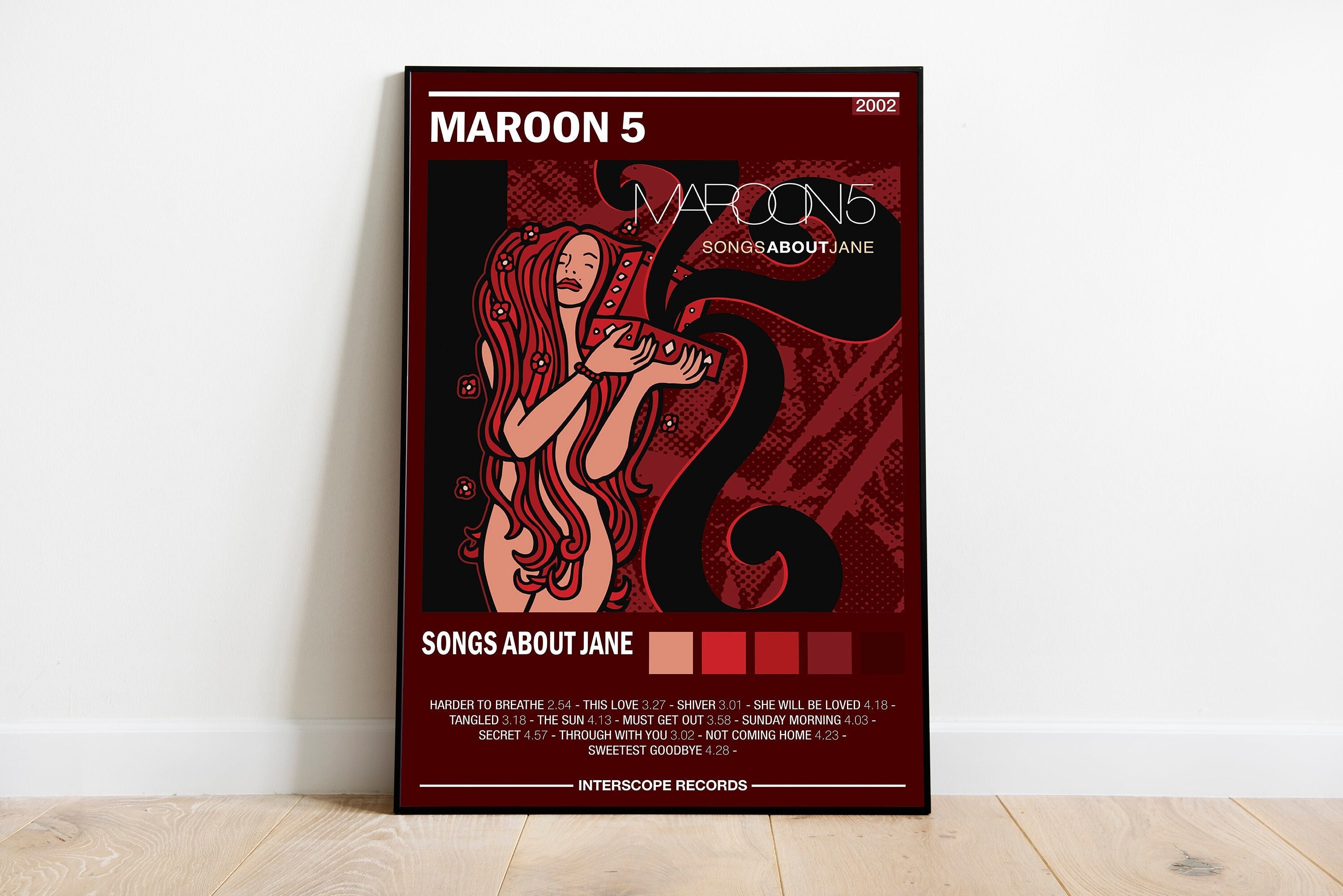 Maroon 5 Songs About Jane Poster
